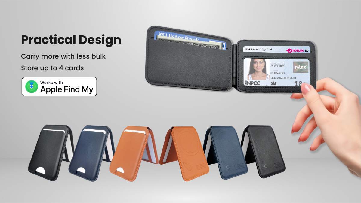 Magnet Strength Wallet Tracker with Adjustable Stand for iPhone 15/14/13/12 Series