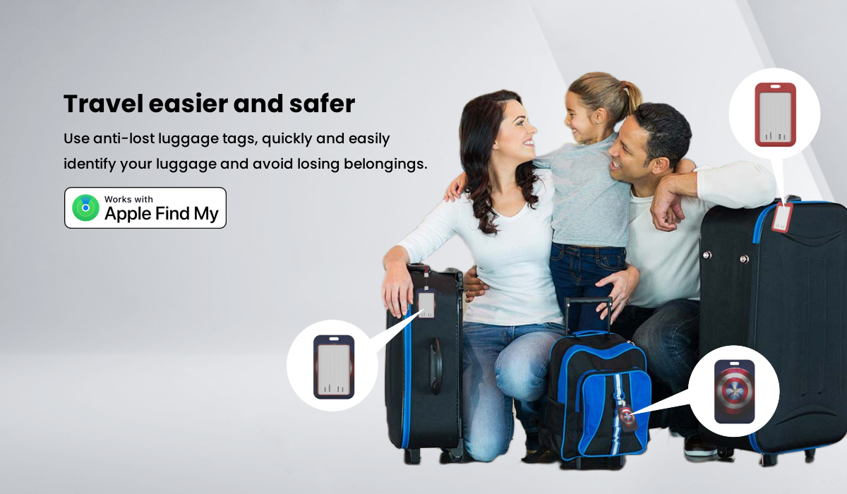 Bluetooth Tracker Smart Tag Locator Tracking Device Item Finder for Luggage Tracker Anti-Lost Tags