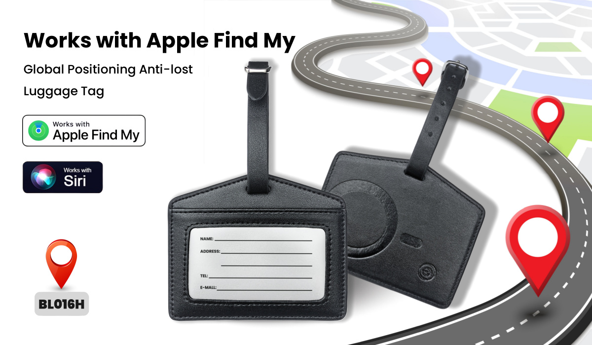 Luggage Tracker Bluetooth Tracking Tags Works with Apple Find My (iOS Only)